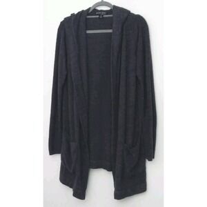 Barefoot Dreams Cozy Chic Women's M Gray Cardigan Sweater Soft Pockets Pre-owned